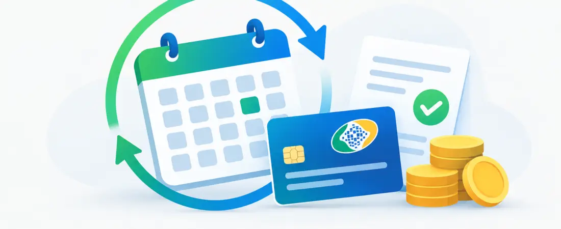 Calendário de pagamentos do INSS 2026: datas por final do benefício